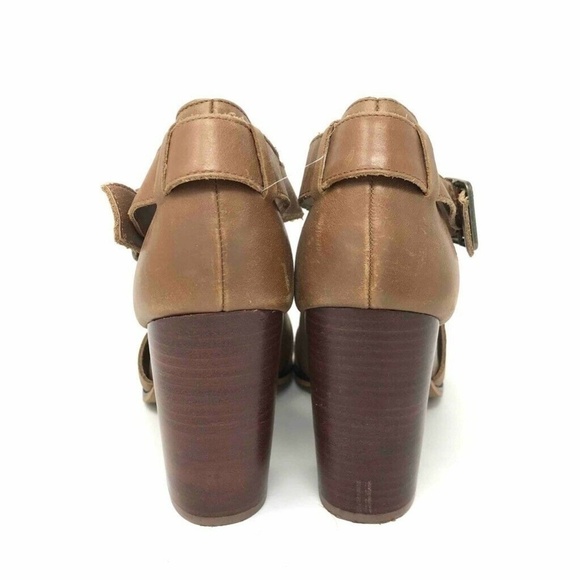 Nine West Lucasir Sandals Brown Ankle Strap 9 - Picture 5 of 8